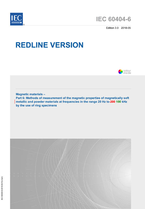 Cover IEC 60404-6:2018 RLV